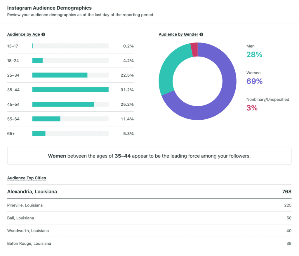 Example social report