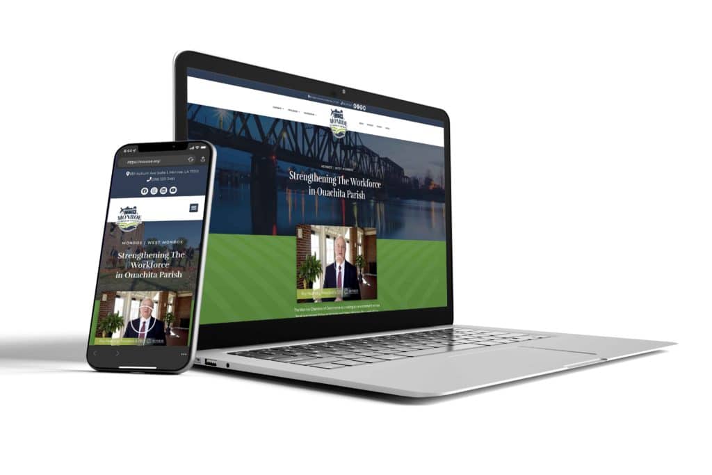 Monroe Chamber of Commerce - Website developed by Kinetix