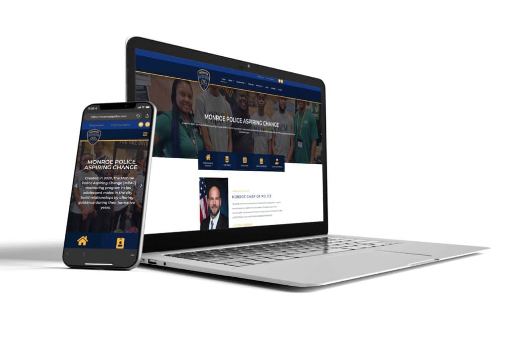 Monroe Police Department - Website Developed by Kinetix