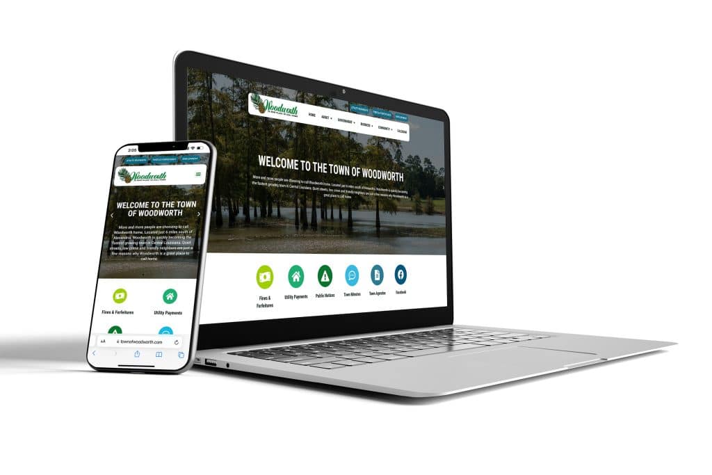 Town of Woodworth - website design